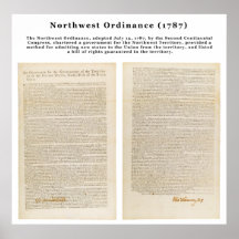 L'ordonnance du nord-ouest 1787 posters