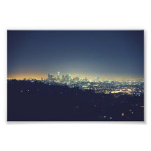Los Angeles bij Nacht Foto Prints
