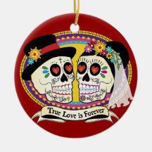 Los Novios (het Engelse) Ornament van de Schedel v