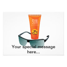 Lotion de Sun Tan Faire-parts