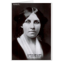 Louisa peut Alcott 2 cartes et cadeaux de citation