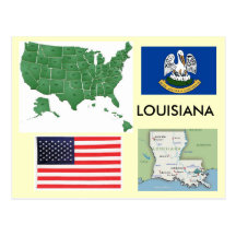 Louisiane, de V.S. Wenskaarten