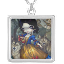 Loup blanc de neige de COLLIER de Loup-Garou Blanc