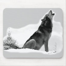 Loup de bois de construction d'Alaska Mousepad Tapis De Souris