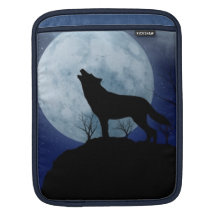 Loup de pleine lune housses iPad