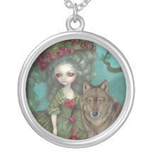 Loup-Garou : Loup rococo de COLLIER de Forêt de La