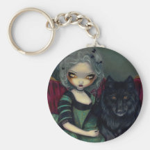 "Loup-Garou: Noir" Keychain Sleutel Hanger