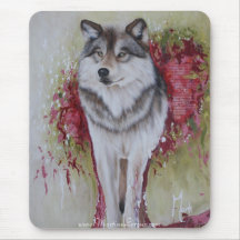 Loup Mousepad d'Invictus Tapis De Souris
