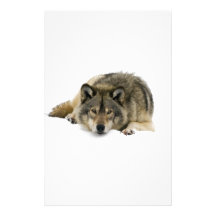 Loup Papier À Lettre Personnalisable
