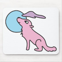 Loup rose mignon - customisez amical tapis de souris