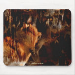 Loups de lutte de défi de loup de mâle alpha tapis de souris