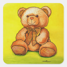 l'ours au nœud papillon autocollants
