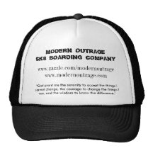 l'outrage moderne sk8ers m'accordent des chapeaux casquettes de camionneur