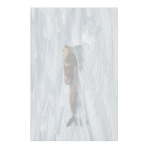 loutre et chiot de mer papier à lettre personnalisé