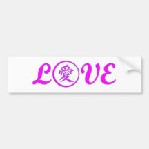 Love-Ai_Pink Adhésifs Pour Voiture