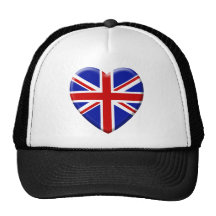 love drapeau Royaume-uni Angleterre Casquette