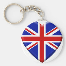 love drapeau Royaume-uni Angleterre Porte-clé