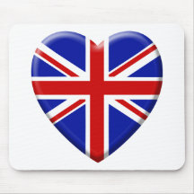 love drapeau Royaume-uni Angleterre Tapis De Souris