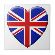 love drapeau Royaume-uni Angleterre Carreaux En Céramique