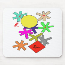 LOVE SPACE.png Tapis De Souris