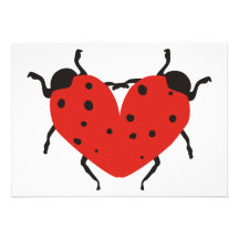 Lovebugs Cartons D'invitation