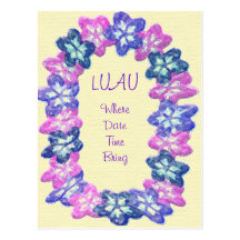 Luau Lei Carte Postale