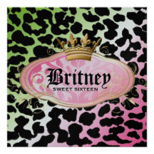 Lucette Bodacious d'invitation de damassé du léopa
