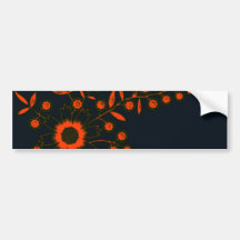 Lueur florale adhésif pour voiture