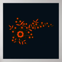 Lueur florale affiche
