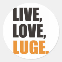luge ronde sticker