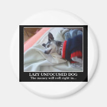 Luie Hond Unfocused Magneten