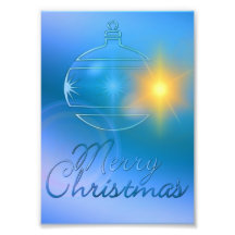 Lumière bleue d'ornement de Joyeux Noël de vacance Photo