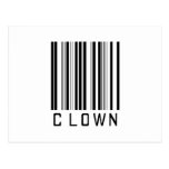 LUMIÈRE DE CLOWN DE BARRE CARTES POSTALES