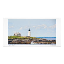 Lumière en bois d'île photocartes personnalisées
