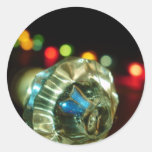 Lumières de Noël Autocollant Rond