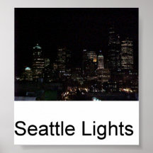 Lumières de Seattle Affiche