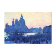 Lune 1901 d'or de Venise Impressions Sur Toile