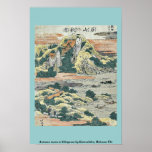 Lune d'automne chez Ishiyama par Katsushika, Hokus Posters