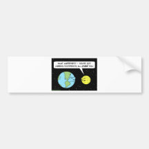 lune de la terre d'empreintes de pas de carbone autocollants pour voiture