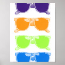 Lunettes de soleil affiche
