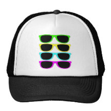 Lunettes de soleil du cru RVB Fluo Casquettes De Camionneur