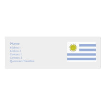 L'Uruguay - maigre Carte De Visite