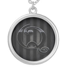 Lustre rond Q de noir de collier