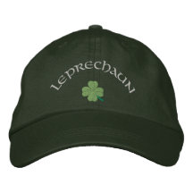 Lutin St Patrick Casquette Brodée