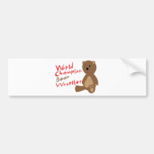 Lutteur d'ours adhésifs pour voiture