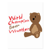 Lutteur d'ours carte postale