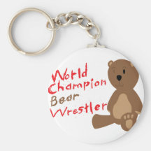 Lutteur d'ours porte-clefs