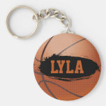 Lyla a personnalisé le basket-ball Keychain/porte-
