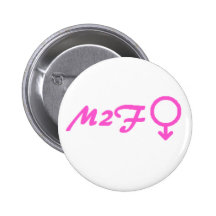M2F transsexueelknoop Speld Button