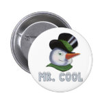 M. Cool - bonhomme de neige Badge